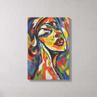 Portrait Abstrait gras - Art expressionniste