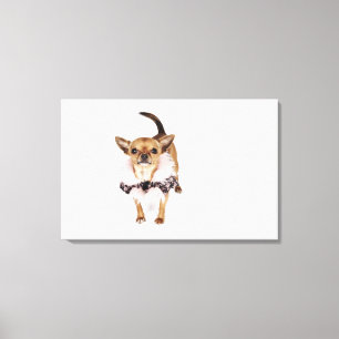 Toile Portrait bizarre d'une Teacup Chihuahua