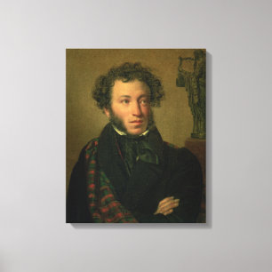Toile Portrait d'Alexandre Pouchkine, 1827