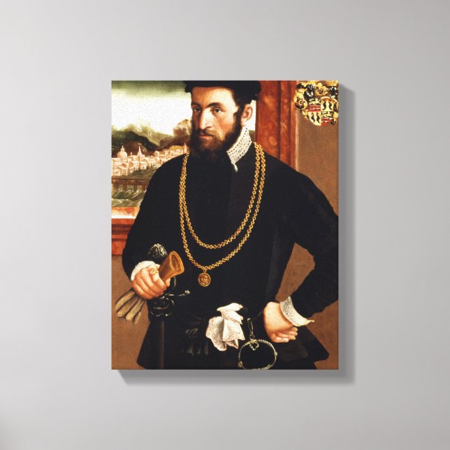 Toile Portrait d'Anton Rummel von Liechtenstein (Recto)