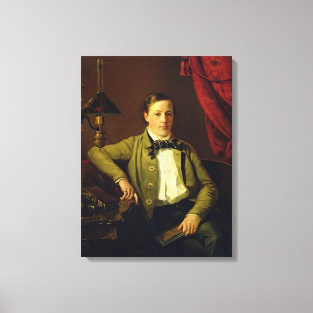 Toile Portrait d'Apollon Maykov, 1840 (Recto)