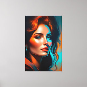 Toile Portrait de Beauté