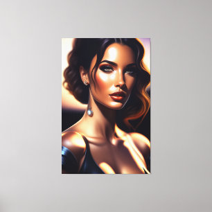 Toile Portrait de Beauté