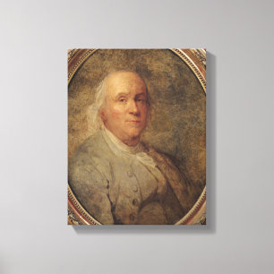 Toile Portrait de Benjamin Franklin, c.1780