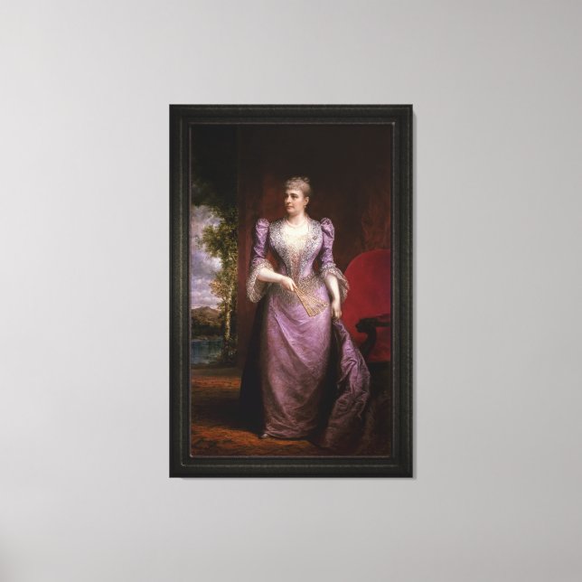 Toile Portrait de Caroline Scott Harrison (Recto)
