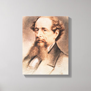 Toile Portrait de Charles Dickens, 1869