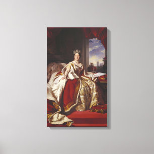 Toile Portrait de couronnement de la reine Victoria