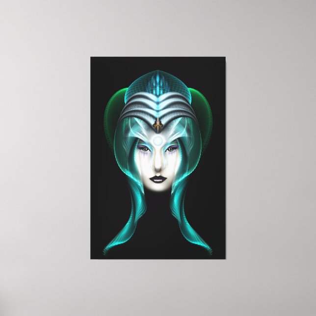 Toile Portrait De Cyiria ISO Black Canvas Print (Recto)