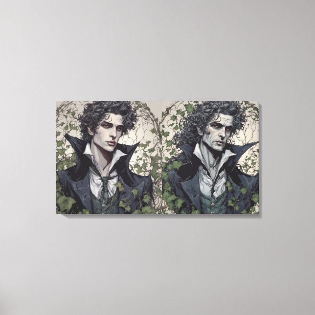 Toile Portrait de Dorian Grey Art gothique (Recto)
