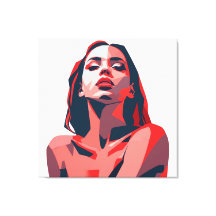 Portrait de femme Abstraite Design d'art moderne