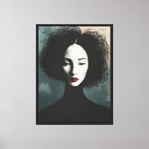 Portrait de femme artistique sans visage