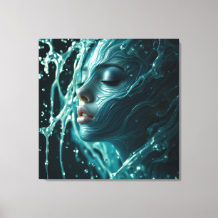 Toile Portrait de femme de mode Fine Art