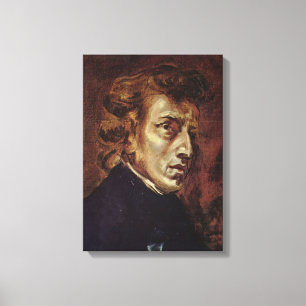 Toile Portrait de Frédéric Chopin