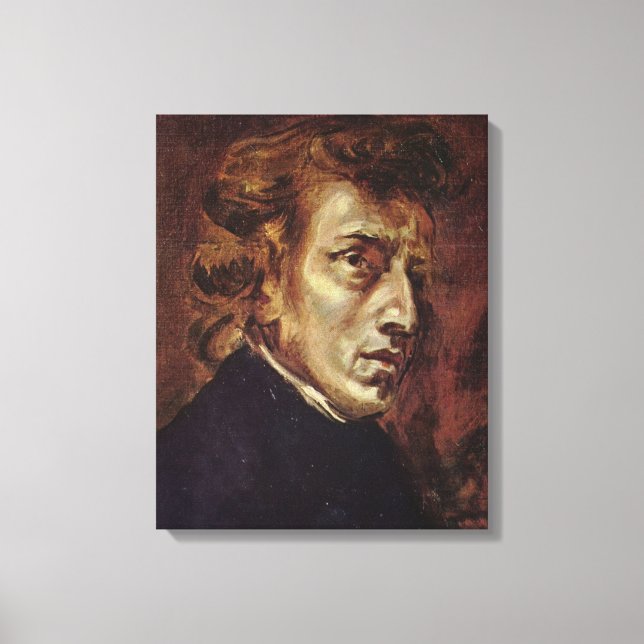 Toile Portrait de Frédéric Chopin (Recto)