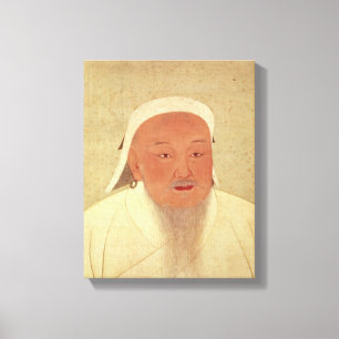 Toile Portrait de Genghis Khan, Mongol Khan