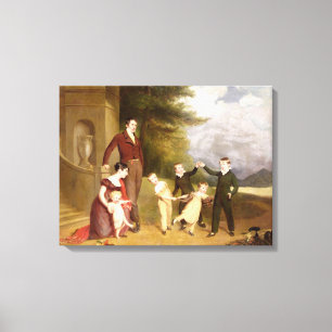 Toile Portrait de George Granville Leveson-Gower et sien