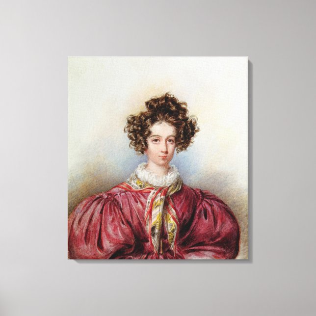 Toile Portrait de George Sand 1830 (Recto)