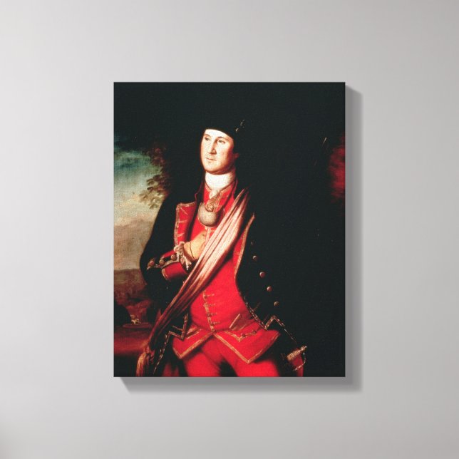 Toile Portrait de George Washington 1772 (Recto)