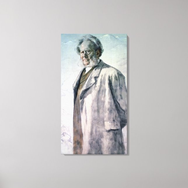 Toile Portrait de Henrik Ibsen, 1895 (Recto)