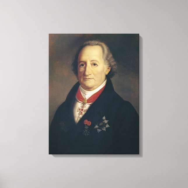 Toile Portrait de Johann Wolfgang von Goethe (Recto)