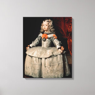 Toile Portrait de la margarita d'Infanta âgée cinq