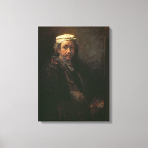 Toile Portrait de l'artiste à son chevalet, 1660