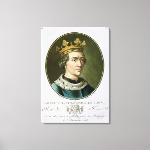 Toile Portrait de Louis VIII, appelé "Le Lion", roi de