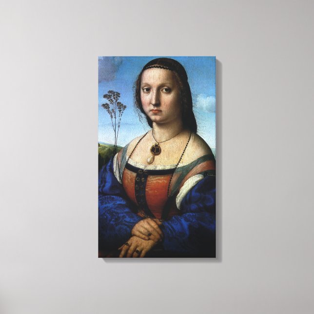 Toile Portrait de Maddalena Doni par Raphael Sanzio (Recto)