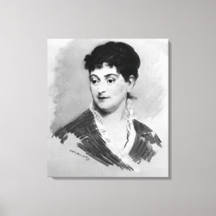 Toile Portrait de Manet   de Madame Emile Zola, 1874