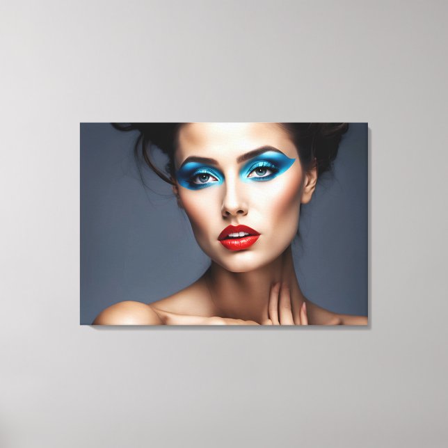 Toile Portrait de mode de l'art féminin (Recto)