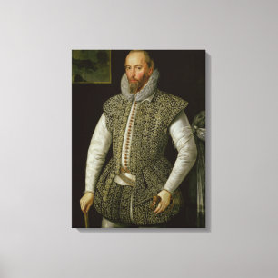 Toile Portrait de monsieur Walter Raleigh, 1598