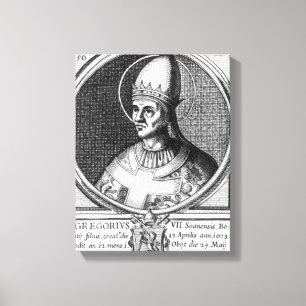Toile Portrait de pape Gregory VII