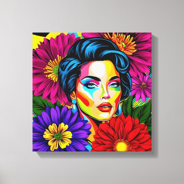 Toile Portrait de Pop Art (Recto)