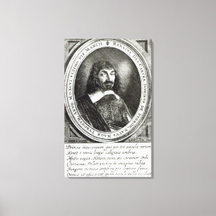 Toile Portrait de Rene Descartes, 1644
