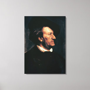 Toile Portrait de Richard Wagner (1813-83) (huile sur le