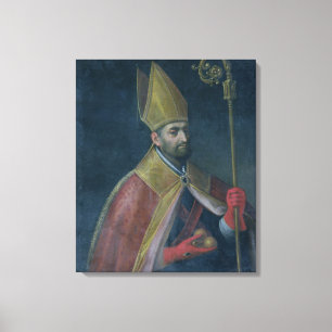 Toile Portrait de Saint-Nicolas, 1700 (huile sur la