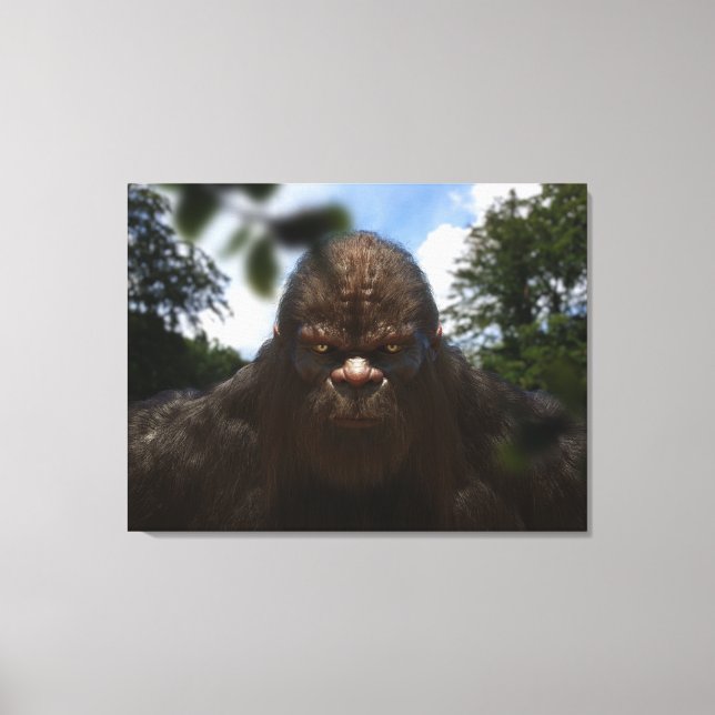TOILE PORTRAIT DE SASQUATCH BIGFOOT (Recto)