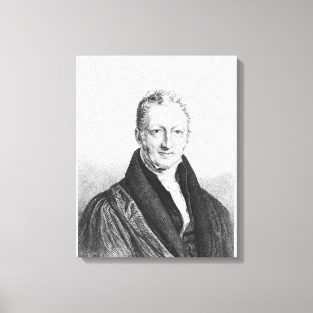 Toile Portrait de Thomas Robert Malthus (Recto)