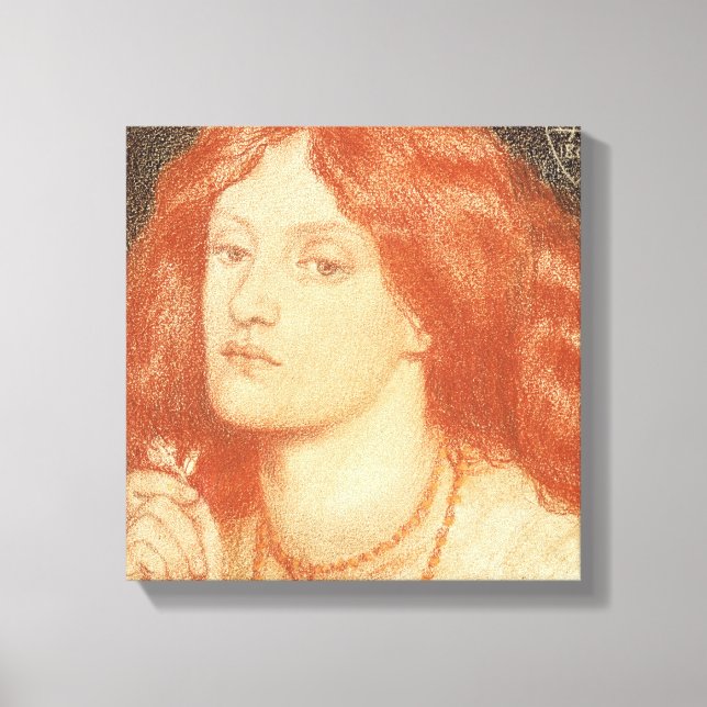 Toile Portrait d'Elizabeth Siddal (1834-62) (Recto)