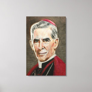 Toile Portrait du Bienheureux Fulton J. Sheen