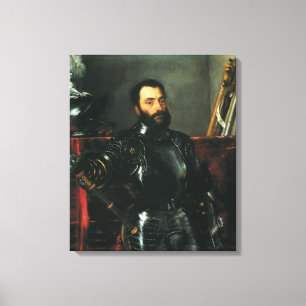 Toile Portrait du duc d'Urbin par Titien