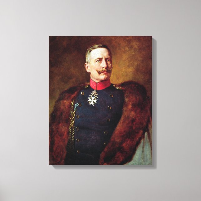 Toile Portrait du Kaiser Guillaume II (Recto)