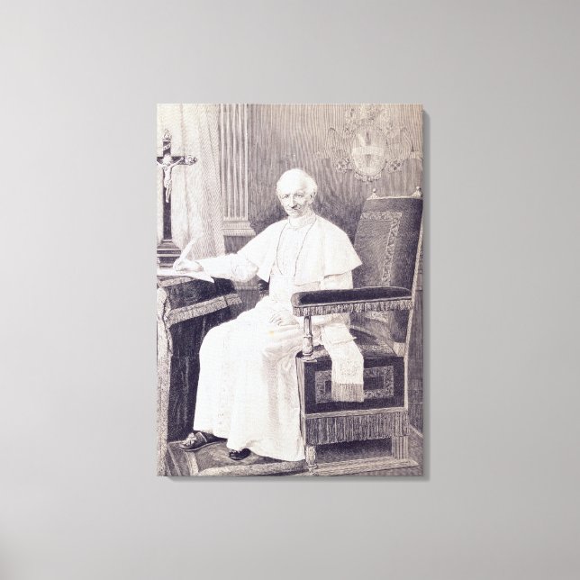 Toile Portrait du Pape Léon XIII (Recto)