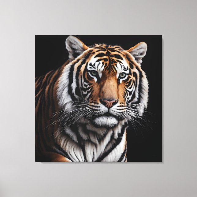 Toile Portrait du tigre (Recto)