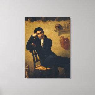 Toile Portrait d'un artiste dans son studio