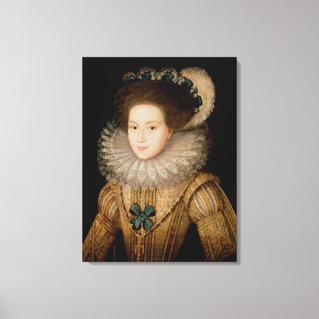 Toile Portrait d'une dame, possibly Mary Queen of Scots  (Recto)