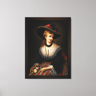 Toile Portrait d'une femme noble par Alois Eckhardt