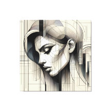 Portrait en ligne monochrome