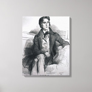 Toile Portrait Franz Liszt en août 1832