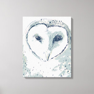 Toile Portrait génial de hibou